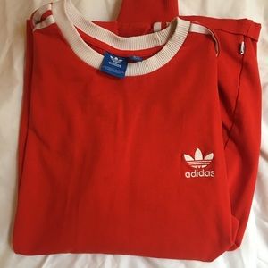 Red Adidas long sleeve shirt